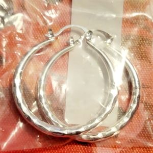 Silver Hoop Earrings